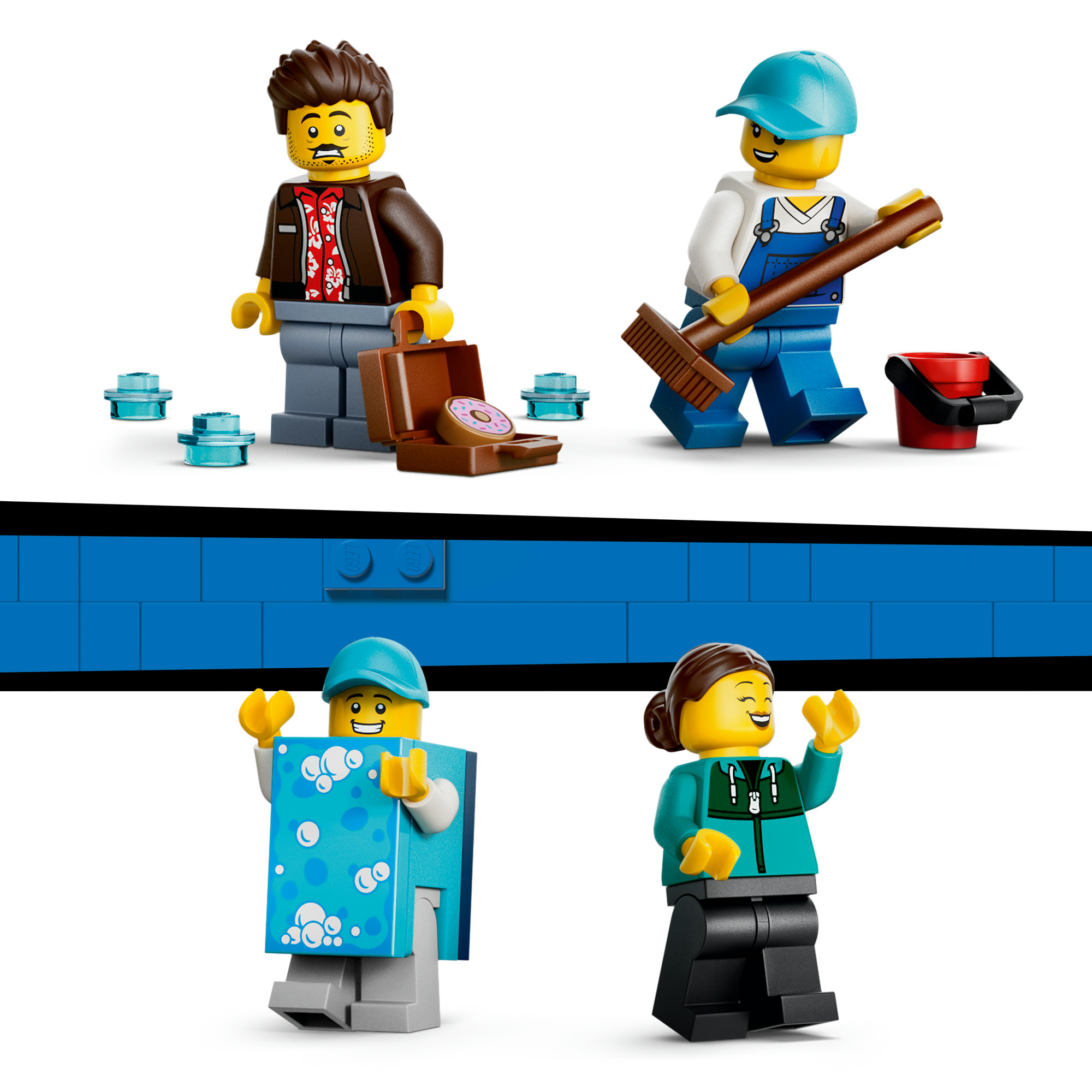 LEGO City automatis automobilių plovykla 60497