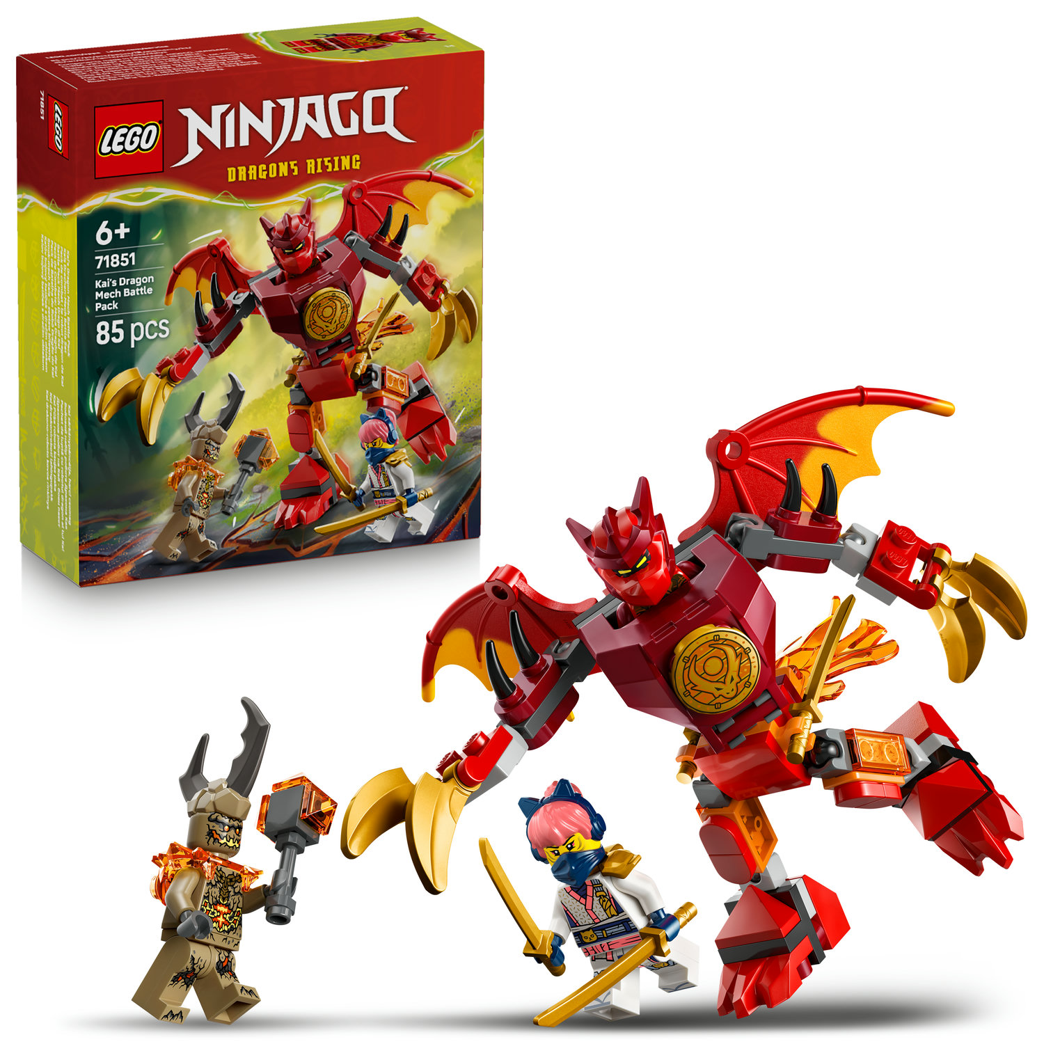 LEGO Ninjago 71851 drakoninis mechas Kaia