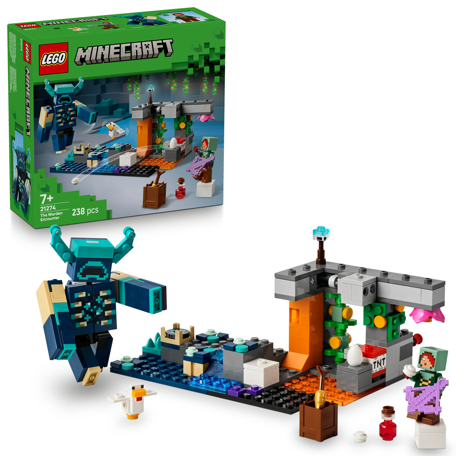 LEGO Minecraft sargybinis – 21274, klockai