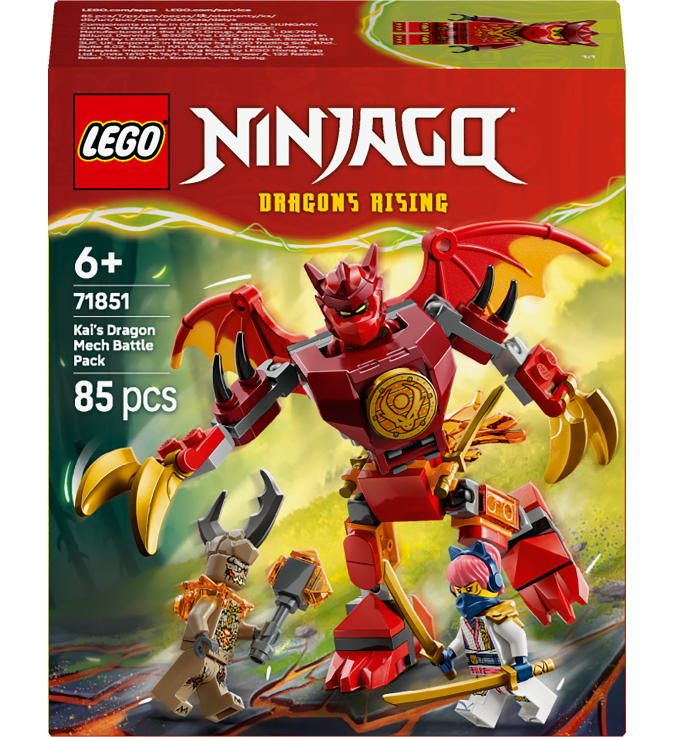 LEGO Ninjago 71851 drakoninis mechas Kaia