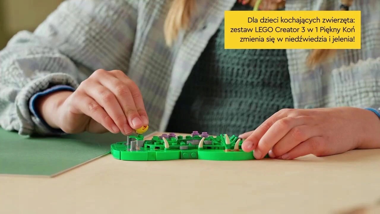 LEGO Creator 3w1 31166 gražus žirgas konstravimas