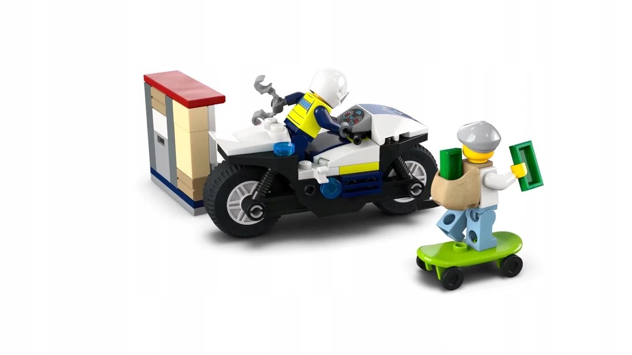 LEGO City 60455 policijos motociklo persekiojimas