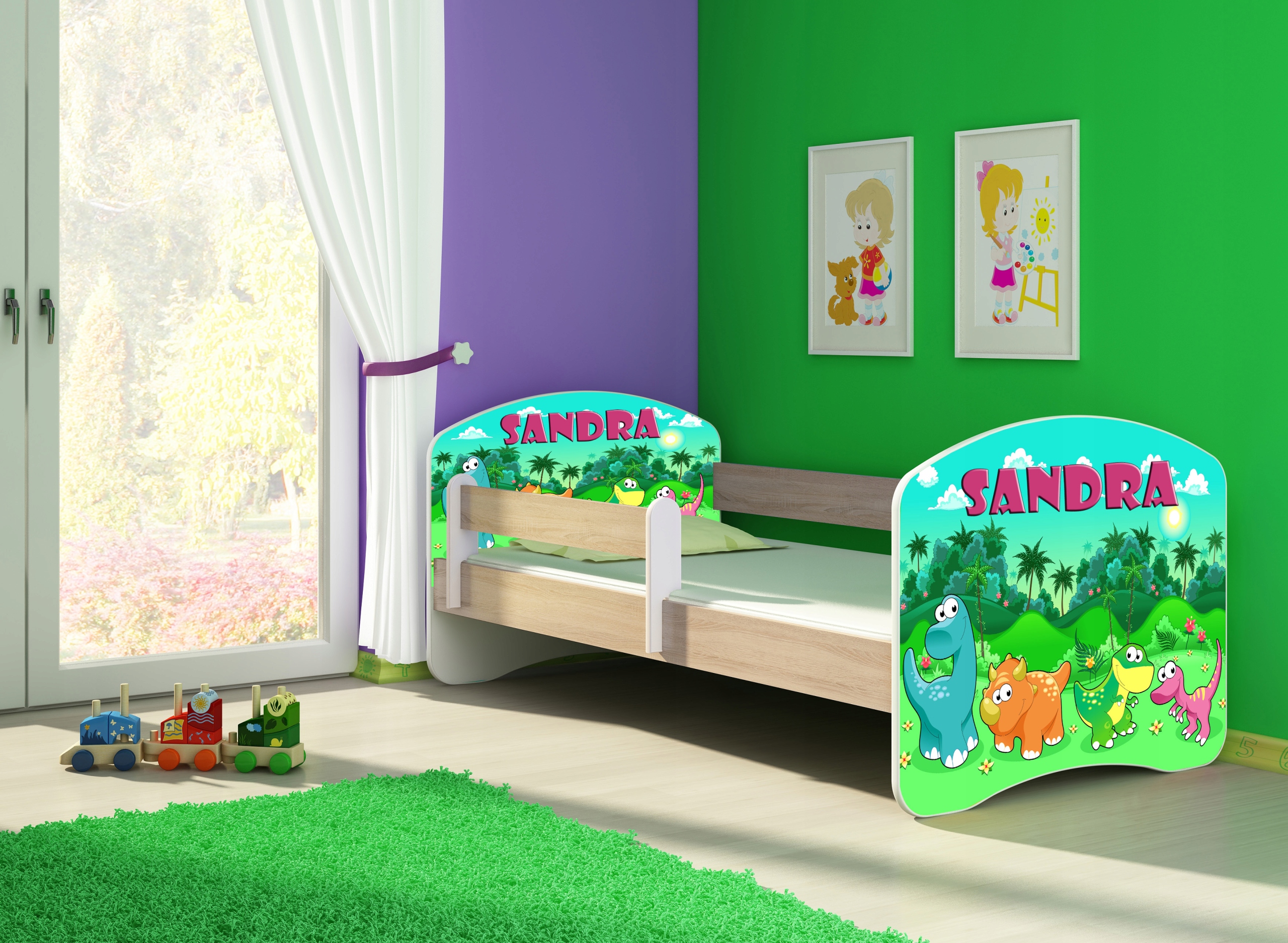 Vaikiška lova 160X80 + SONOMA ACMA Ąžuolo čiužinys