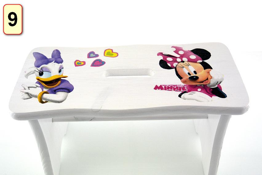 VIDUTINIS DEKUPAŽAS KĖDĖS RYCZKA STOOL Dekoruota pasakų kėdė 24 cm