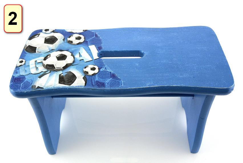VIDUTINIS DEKUPAŽAS KĖDĖS RYCZKA STOOL Dekoruota pasakų kėdė 24 cm