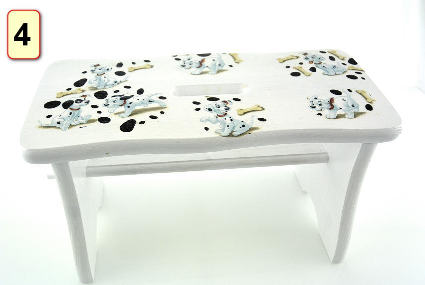 VIDUTINIS DEKUPAŽAS KĖDĖS RYCZKA STOOL Dekoruota pasakų kėdė 24 cm