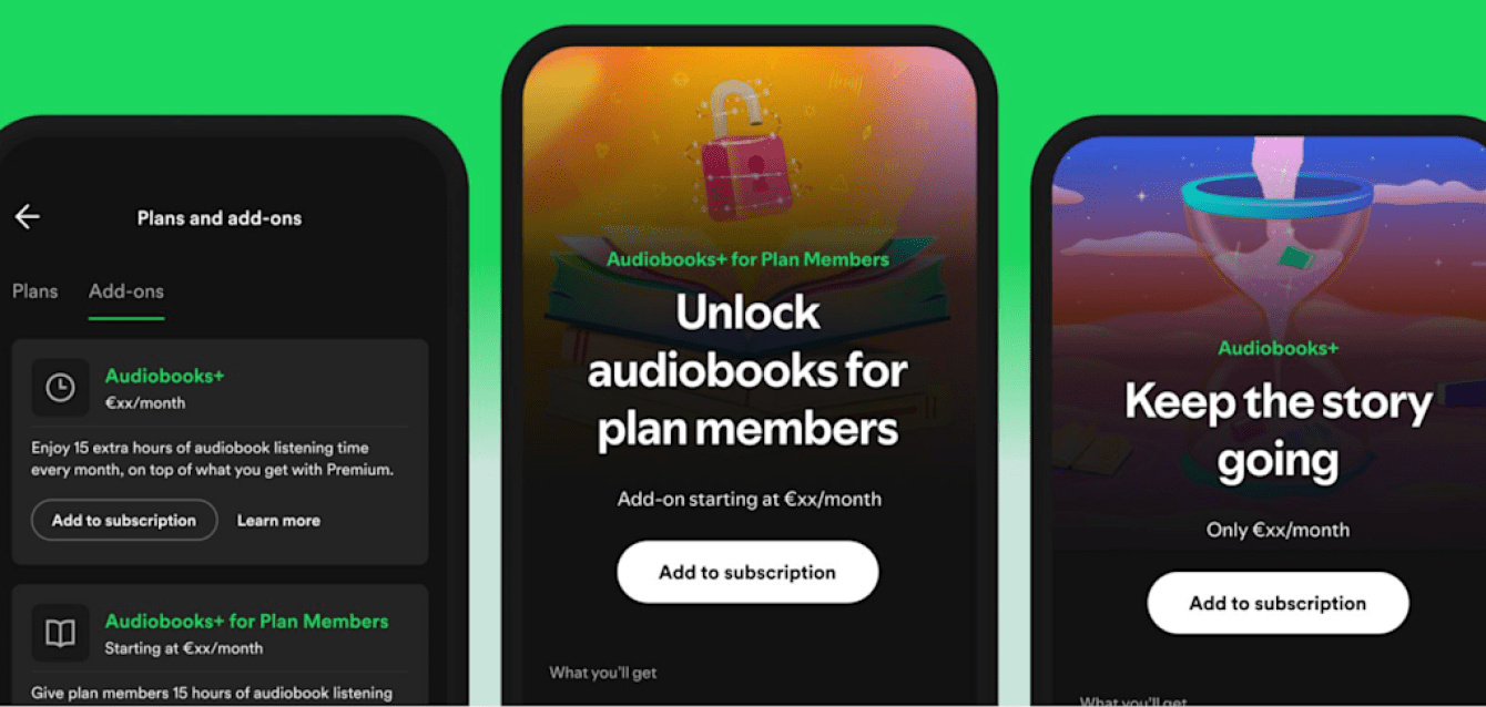 Spotify’s Audiobooks+ add-on is now available to some Premium subscribers Spotify’s Audiobooks+ add-on is now available to some Premium subscribers