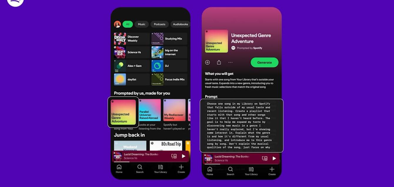 Spotify’s new playlist feature gives users more control over their recommendation algorithm Spotify’s new playlist feature gives users more control over their recommendation algorithm