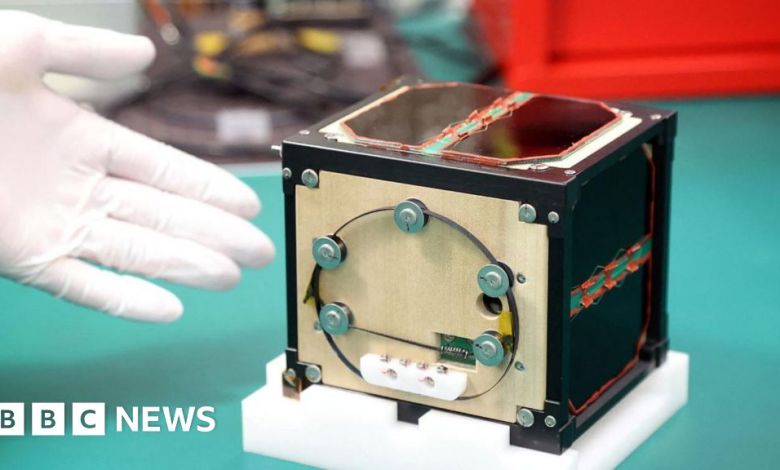 The first satellite with wooden panels was launched into space The first satellite with wooden panels was launched into space