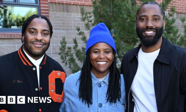 Malcolm and John David Washington introduced the film Malcolm and John David Washington introduced the film