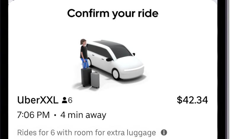 Uber’s new XXL ride will have more room for your big-ass suitcase Uber’s new XXL ride will have more room for your big-ass suitcase