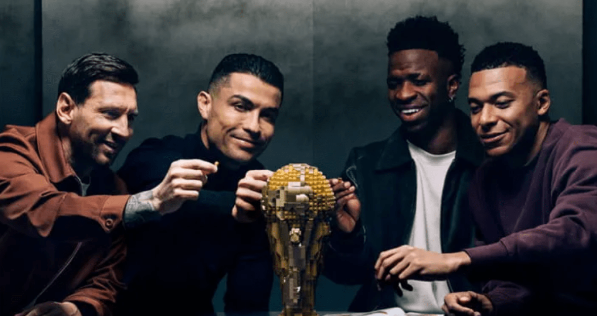 Lego anuncia minifiguras de Messi, Cristiano, Mbappé y Vinicius en épico spot publicitario Lego anuncia minifiguras de Messi, Cristiano, Mbappé y Vinicius en épico spot publicitario