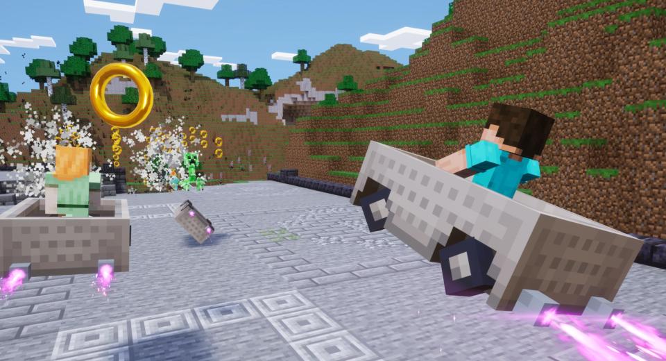 Disponible el pack Minecraft en Sonic Racing: CrossWorlds Disponible el pack Minecraft en Sonic Racing: CrossWorlds