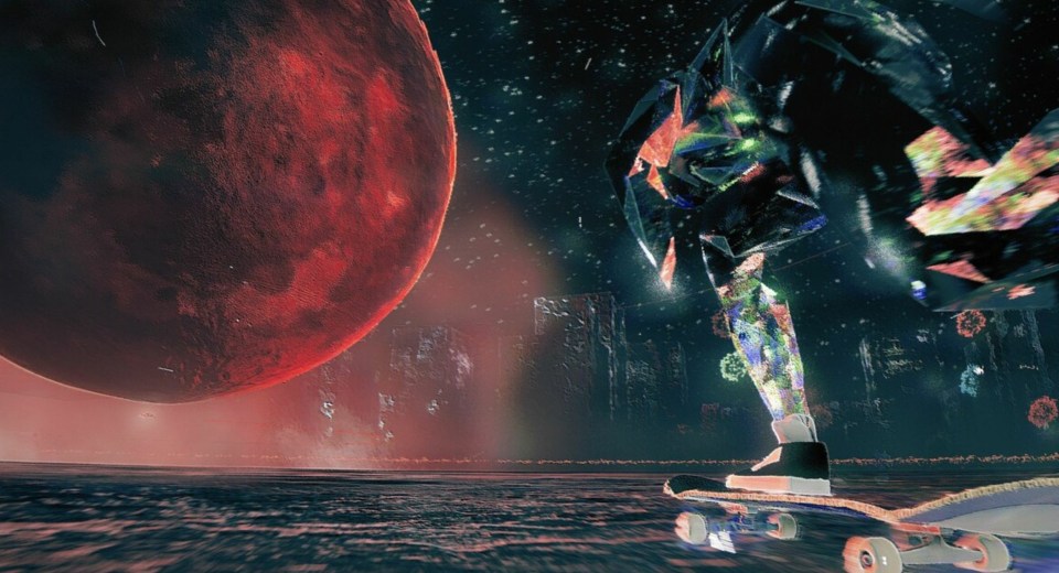 Entre los demonios y el frágil cristal en Skate Story Entre los demonios y el frágil cristal en Skate Story