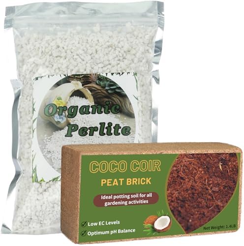 coco coir (1 pc) and perlite (1 qt) coco coir (1 pc) and perlite (1 qt)
