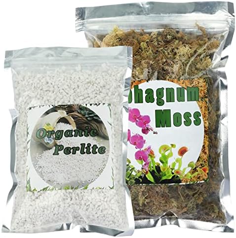 Sphagnum Moss Potting Mix Soil 2 QT and Organic Perlite for Plants 1 QT Sphagnum Moss Potting Mix Soil 2 QT and Organic Perlite for Plants 1 QT