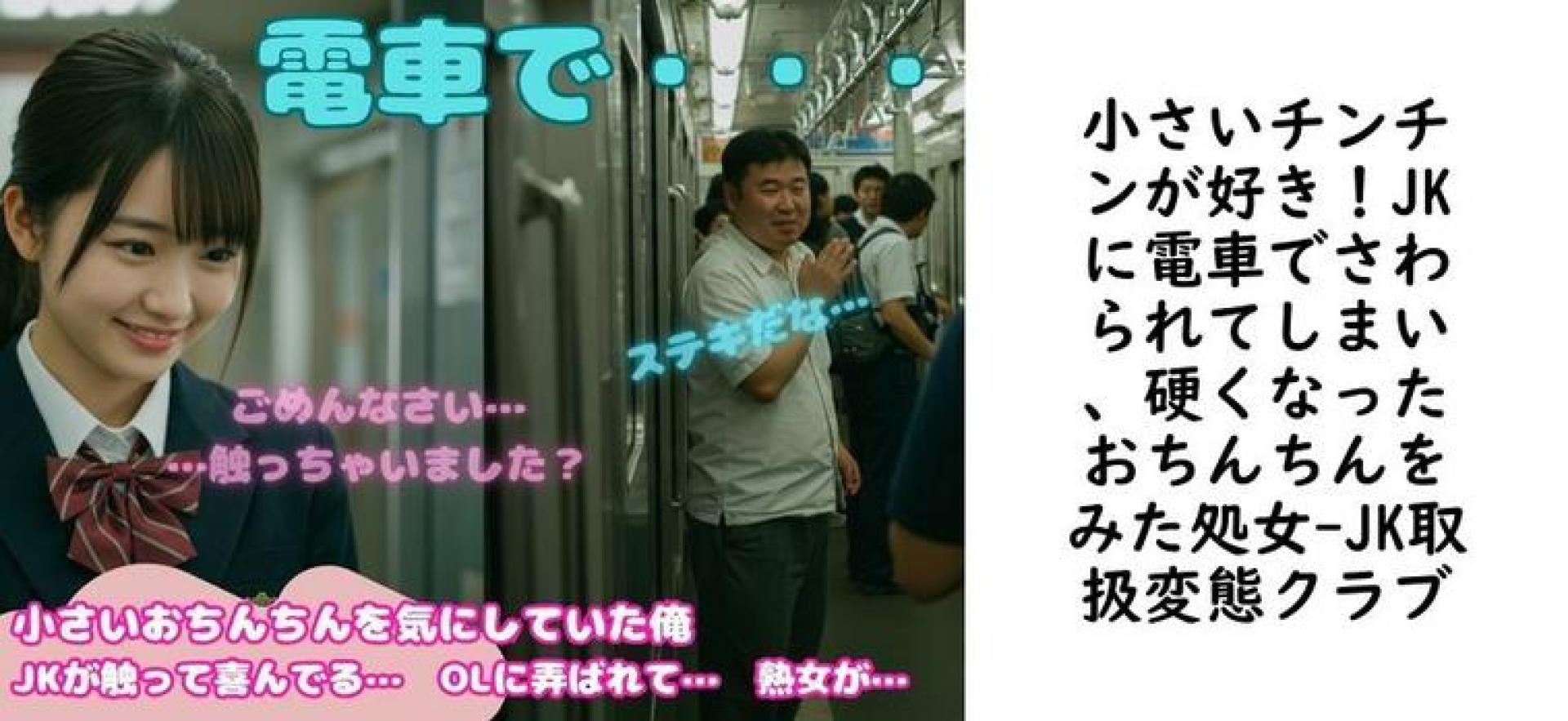 小さいチンチンが好き!JKに電車でさわられてしまい、硬くなったおちんちんをみた処女【JK取扱変態クラブ】(オリジナル同人) 小さいチンチンが好き!JKに電車でさわられてしまい、硬くなったおちんちんをみた処女【JK取扱変態クラブ】(オリジナル同人)