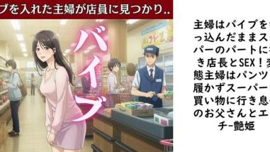 主婦はバイブを突っ込んだままスーパーのパートに行き店長とSEX!変態主婦はパンツを履かずスーパーに買い物に行き息子のお父さんとエッチ【艶姫】(オリジナル同人) 主婦はバイブを突っ込んだままスーパーのパートに行き店長とSEX!変態主婦はパンツを履かずスーパーに買い物に行き息子のお父さんとエッチ【艶姫】(オリジナル同人)