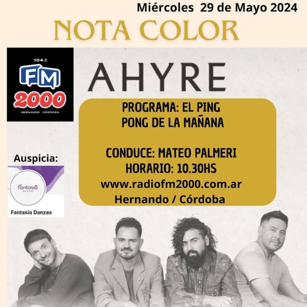 NOTA COLOR: AHYRE NOTA COLOR: AHYRE