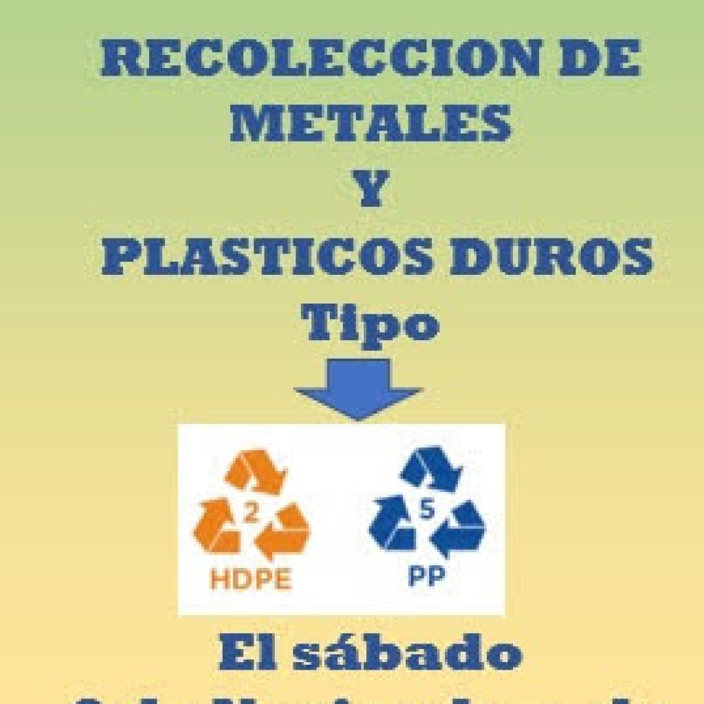 ROTARY: HORARIO AMPLIADO PARA RECIBIR PLÁSTICOS ROTARY: HORARIO AMPLIADO PARA RECIBIR PLÁSTICOS