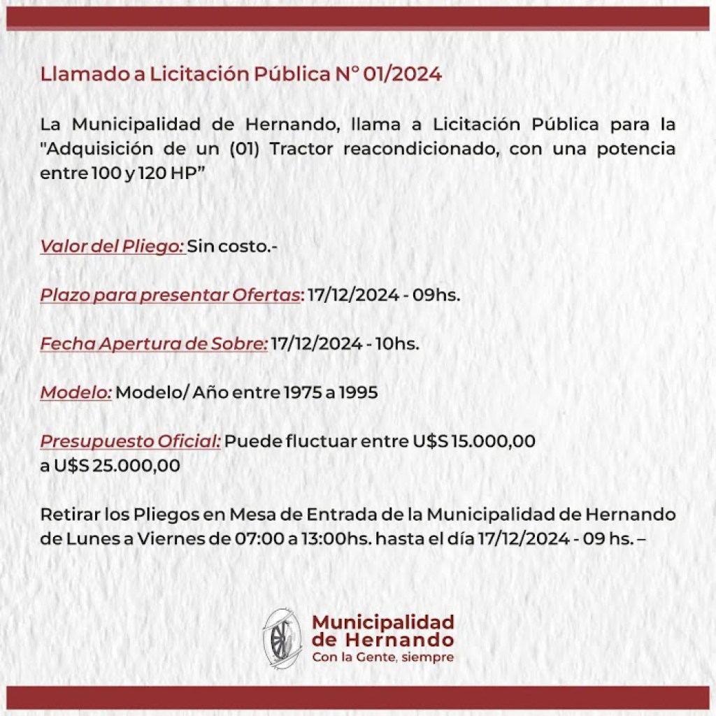 LLAMADO A LICITACIÓN PÚBLICA LLAMADO A LICITACIÓN PÚBLICA