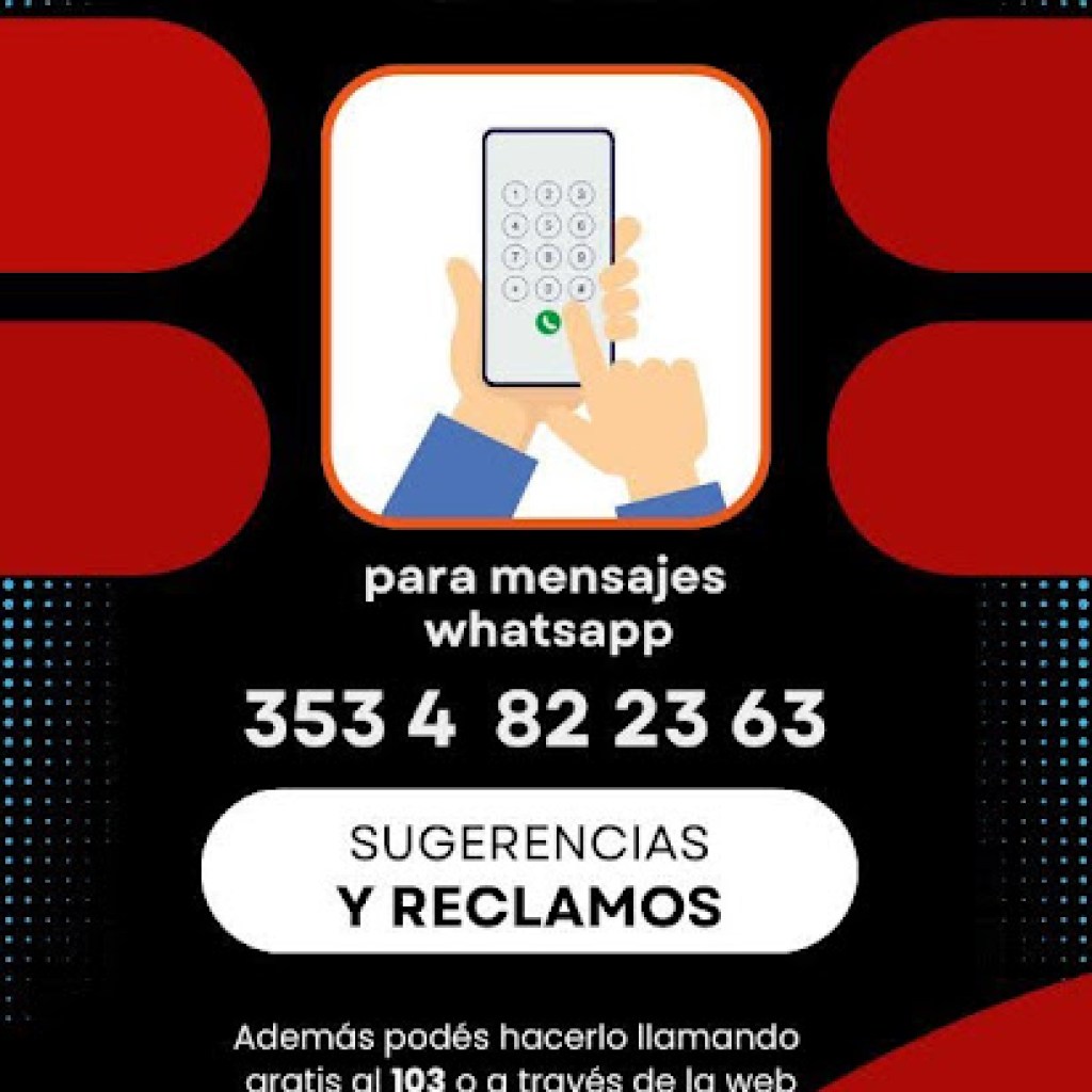 MUNICIPALIDAD HERNANDO: NUEVO NÚMERO PARA SUGERENCIAS Y RECLAMOS MUNICIPALIDAD HERNANDO: NUEVO NÚMERO PARA SUGERENCIAS Y RECLAMOS