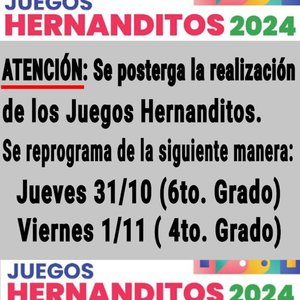 JUEGOS HERNANDITOS 2024 JUEGOS HERNANDITOS 2024
