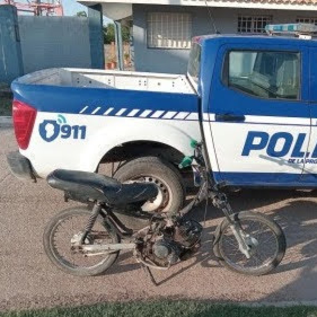 PAMPAYASTA SUD: SECUESTRO DE MOTO PAMPAYASTA SUD: SECUESTRO DE MOTO