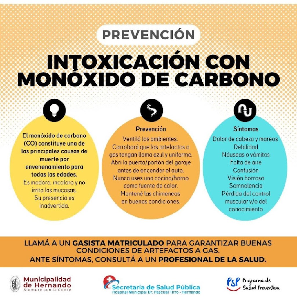 PREVENCIÓN: INTOXICACIONES CON MONÓXIDO PREVENCIÓN: INTOXICACIONES CON MONÓXIDO