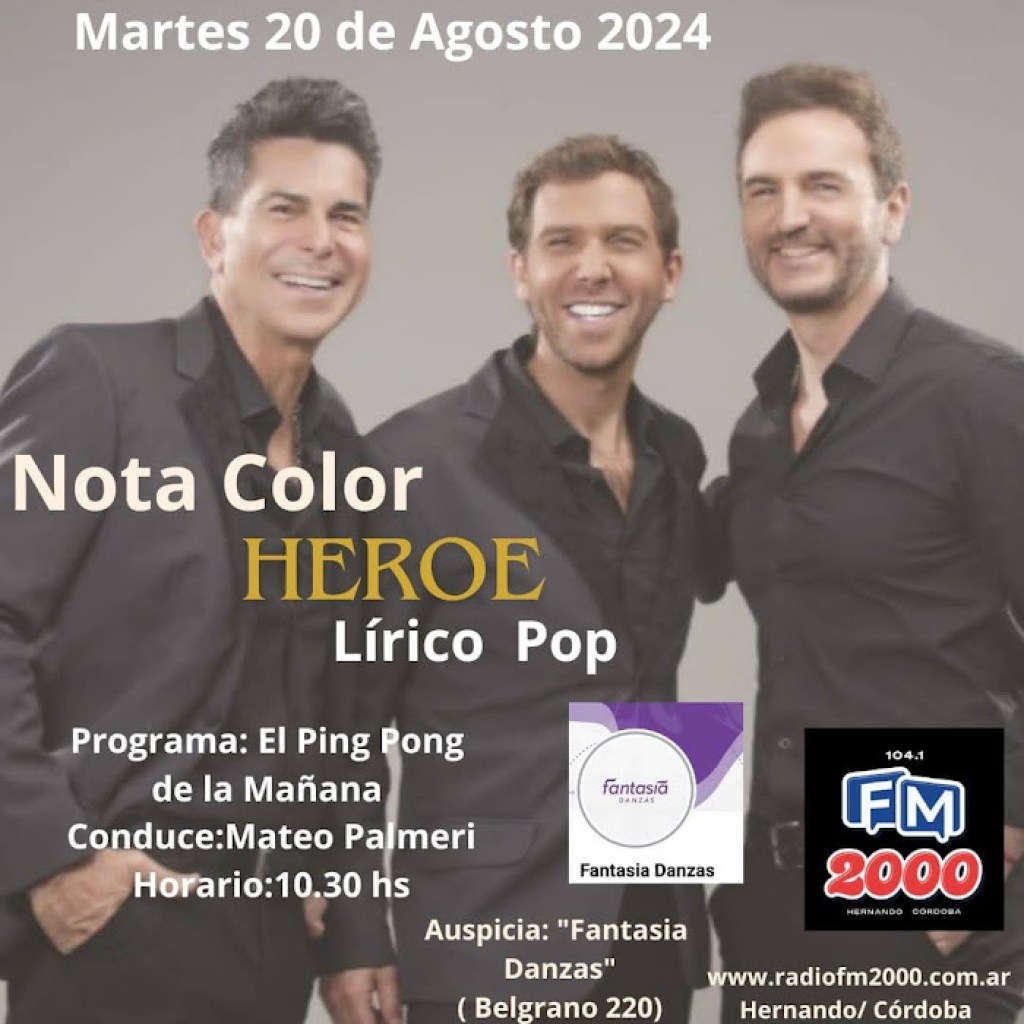 NOTA COLOR: ALEJANDRO FALCONE DEL GRUPO «HÉROE» NOTA COLOR: ALEJANDRO FALCONE DEL GRUPO «HÉROE»