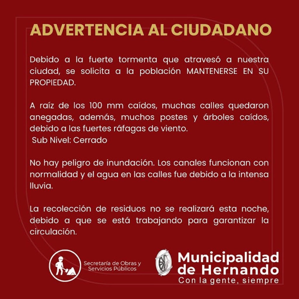 MUNICIPALIDAD DE HERNANDO MUNICIPALIDAD DE HERNANDO