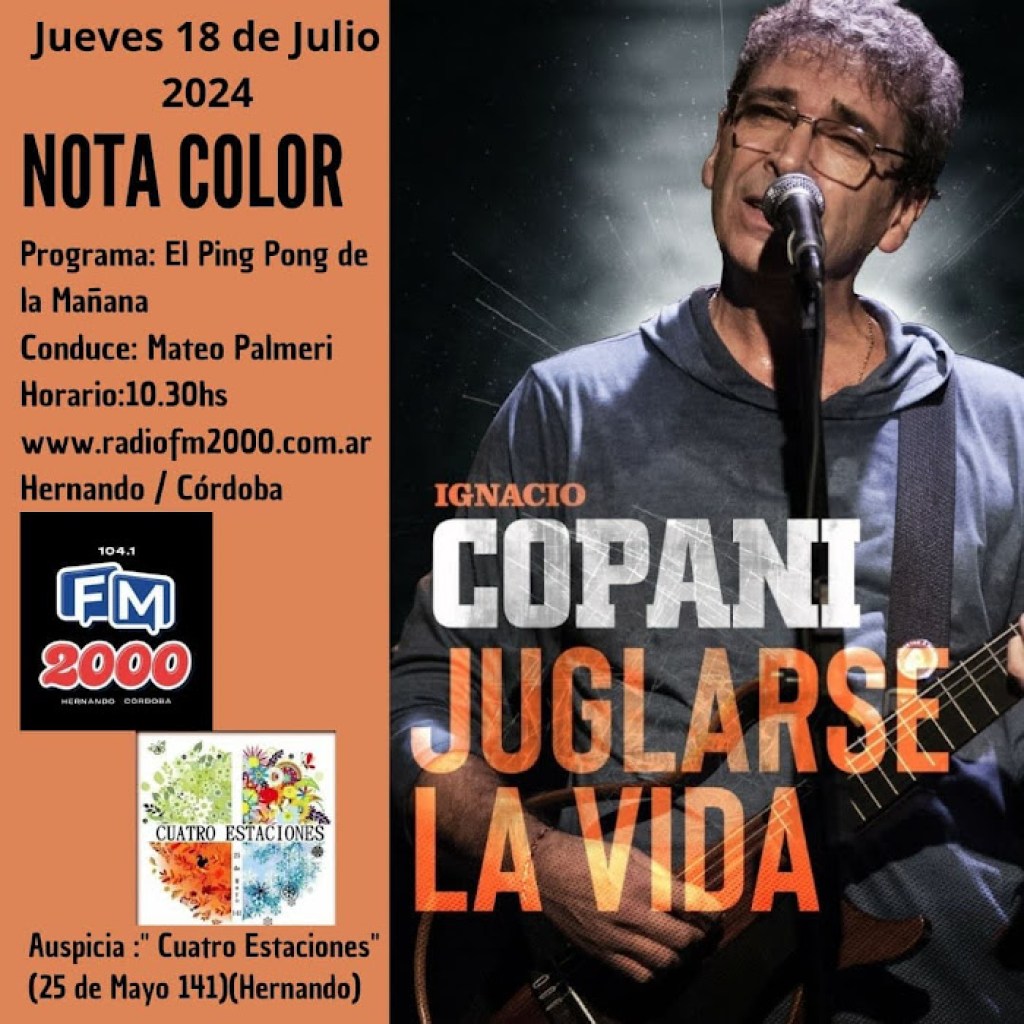 NOTA COLOR: IGNACIO COPANI NOTA COLOR: IGNACIO COPANI