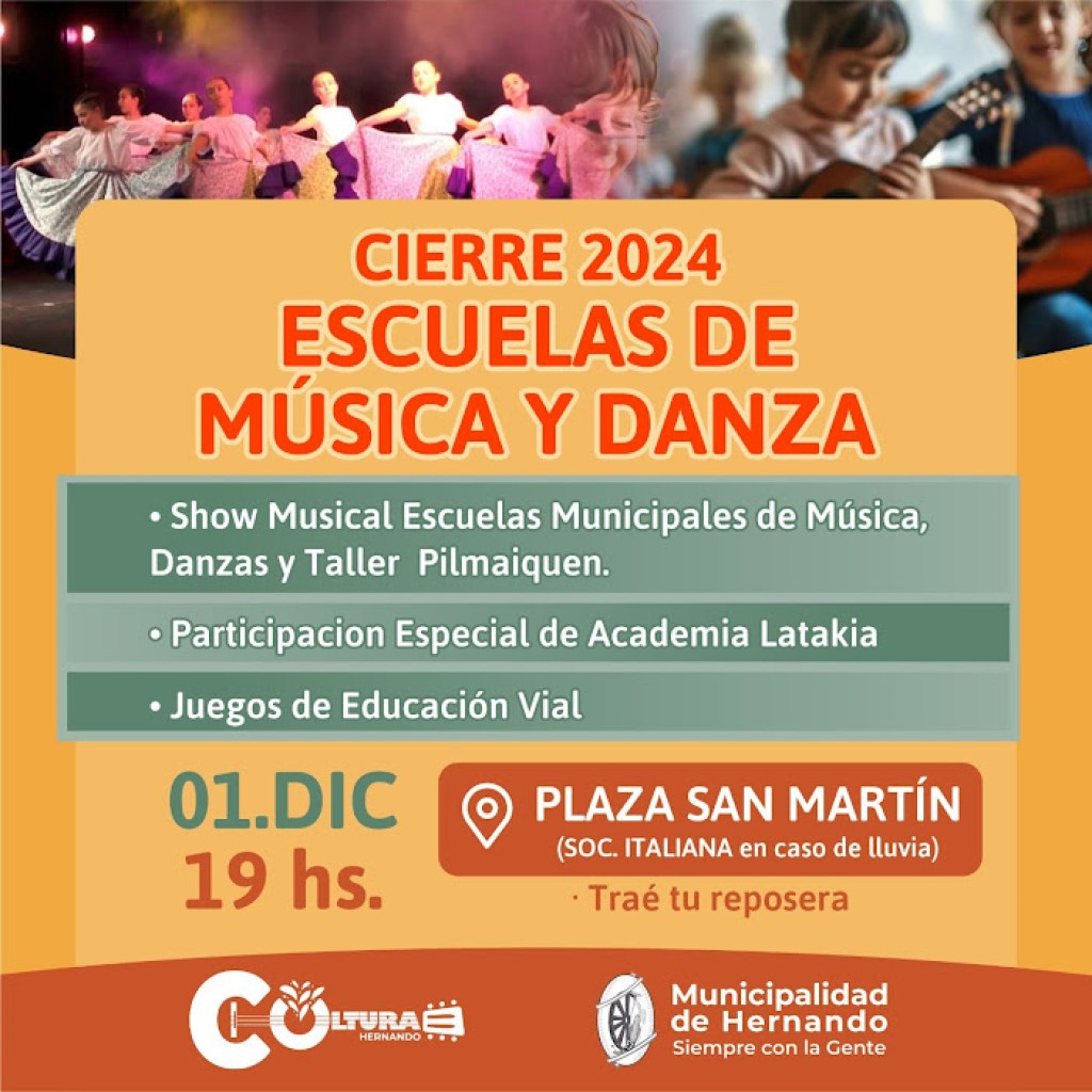 CIERRE CULTURAL DE MÚSICA Y DANZA 2024 CIERRE CULTURAL DE MÚSICA Y DANZA 2024