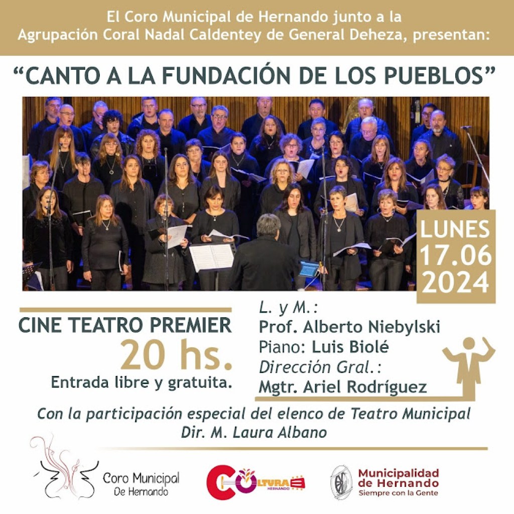CANTO A LA FUNDACIÓN DE LOS PUEBLOS CANTO A LA FUNDACIÓN DE LOS PUEBLOS