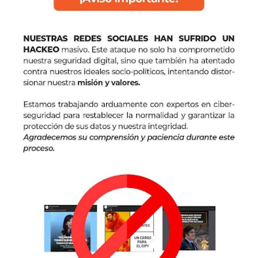 COMUNICADO DE SOMOS HERNANDO: HACKEARON SUS REDES COMUNICADO DE SOMOS HERNANDO: HACKEARON SUS REDES