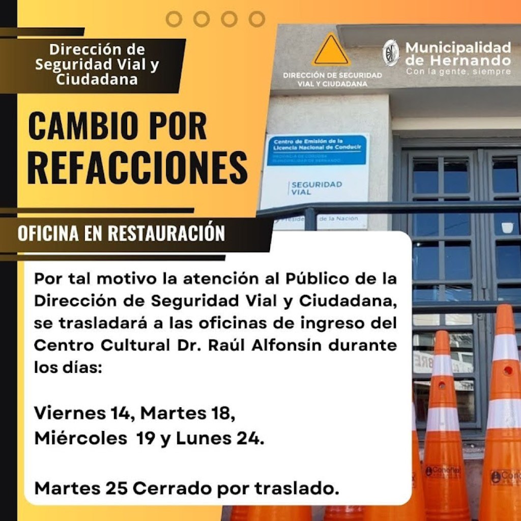 DIRECCIÓN SEGURIDAD VIAL Y CIUDADANA: CAMBIOS POR REFACCIONES DIRECCIÓN SEGURIDAD VIAL Y CIUDADANA: CAMBIOS POR REFACCIONES