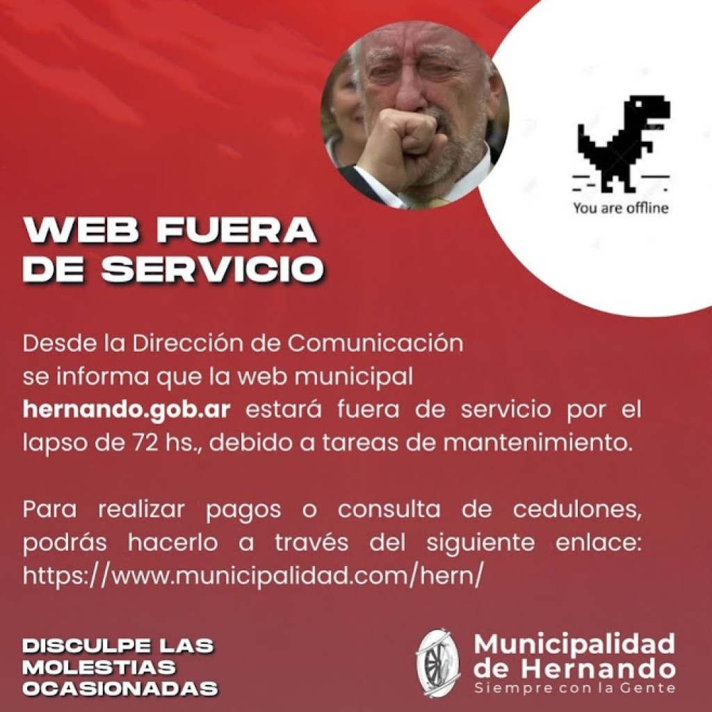 WEB MUNICIPAL FUERA DE SERVICIO WEB MUNICIPAL FUERA DE SERVICIO