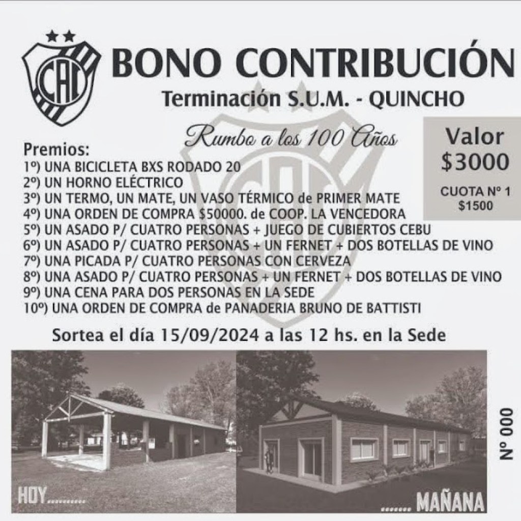 CLUB INDEPENDIENTE: BONO CONTRIBUCIÓN CLUB INDEPENDIENTE: BONO CONTRIBUCIÓN
