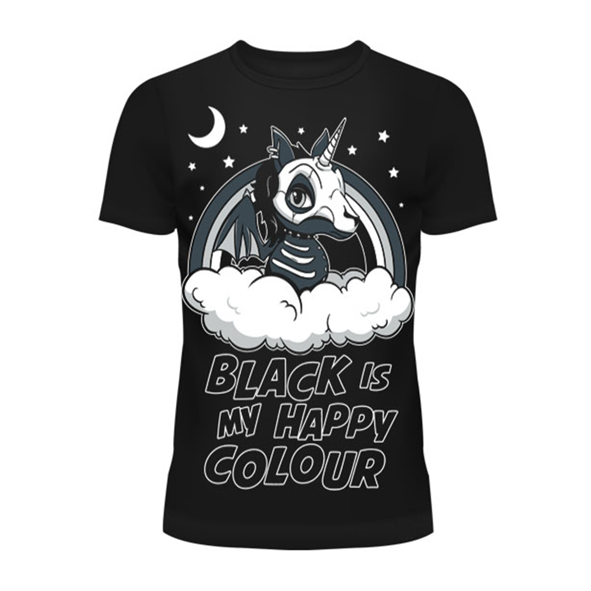 BLACK IS MY HAPPY COLOUR T