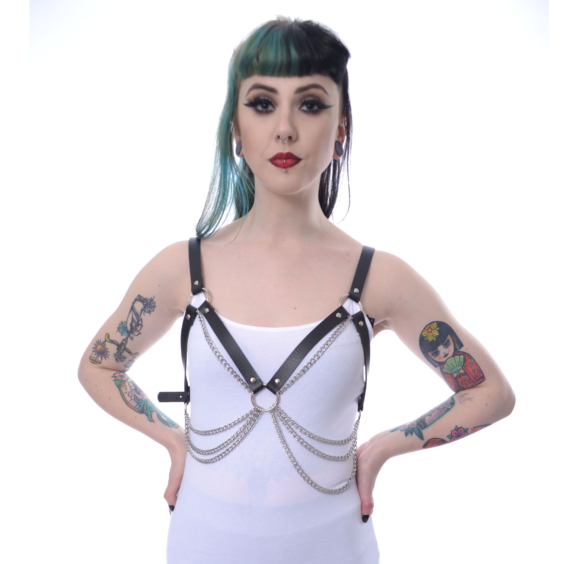 ELECTRA HARNESS – BLACK/SILVER