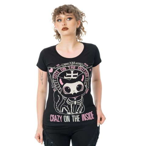 CUTE ON THE OUTSIDE T SHIRT – BLACK CUTE ON THE OUTSIDE T SHIRT – BLACK