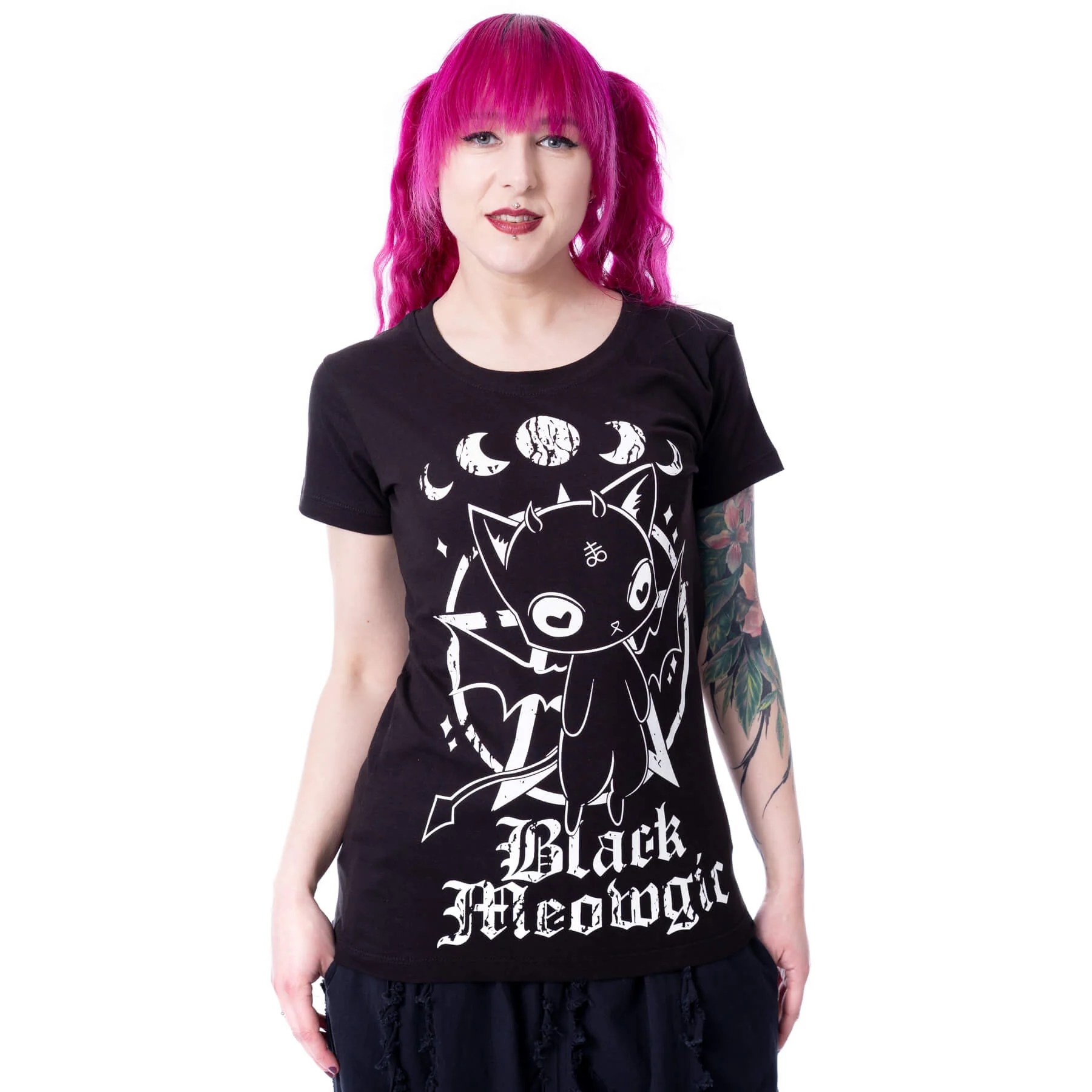 BLACK MEOWGIC T SHIRT – BLACK