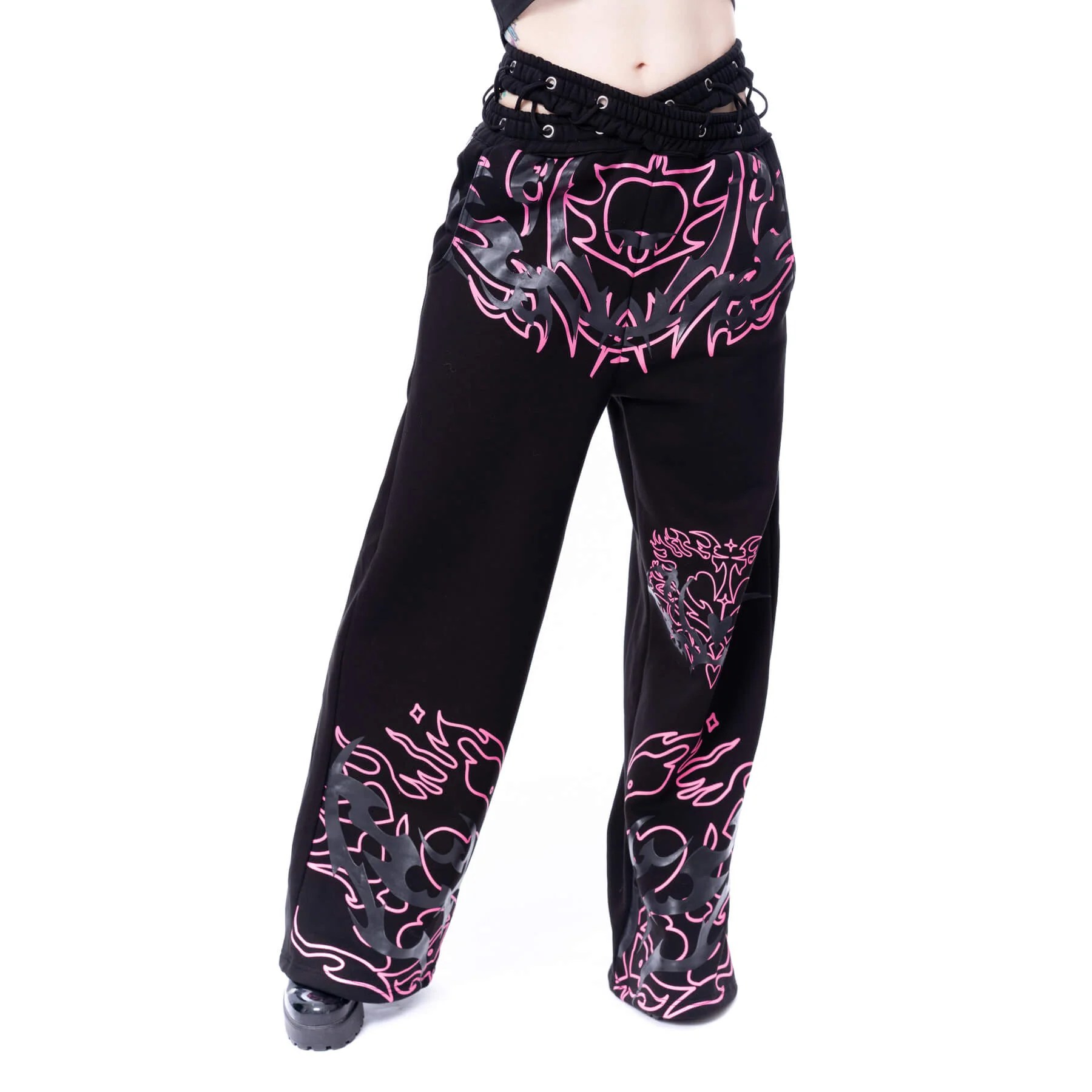 THORNCHANT JOGGERS – BLACK/PINK