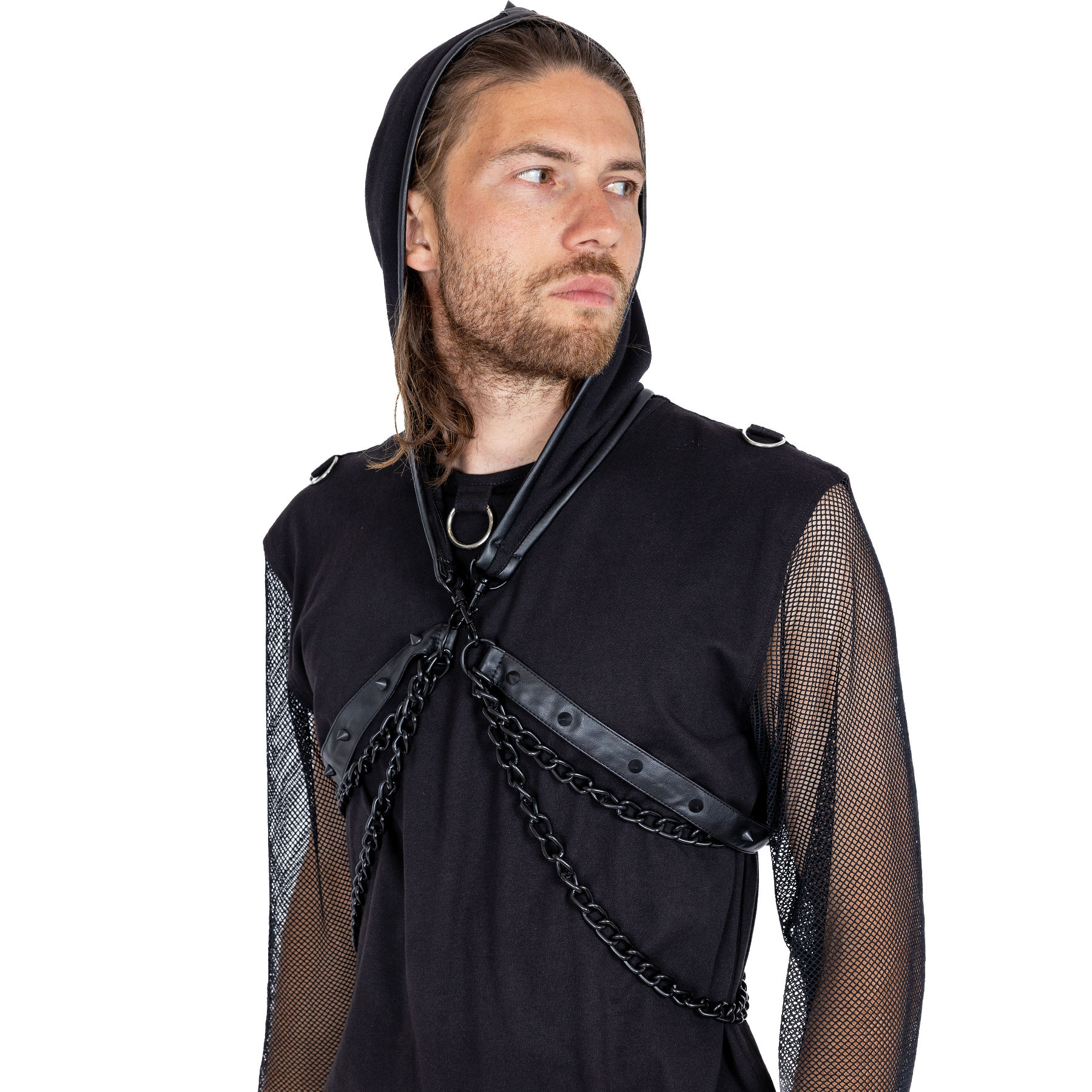 MIDNIGHT HARNESS HOOD – BLACK