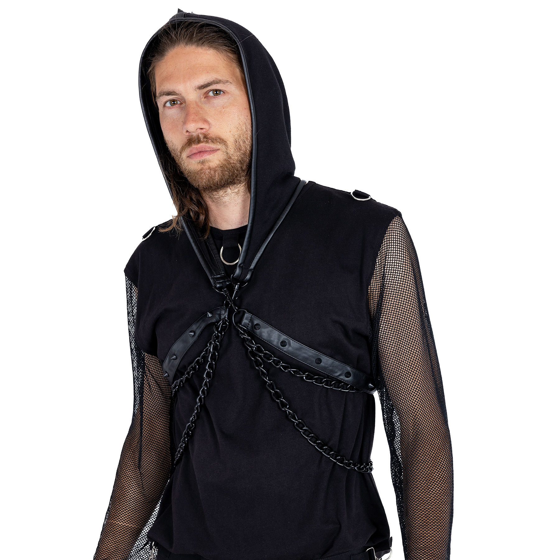 MIDNIGHT HARNESS HOOD – BLACK