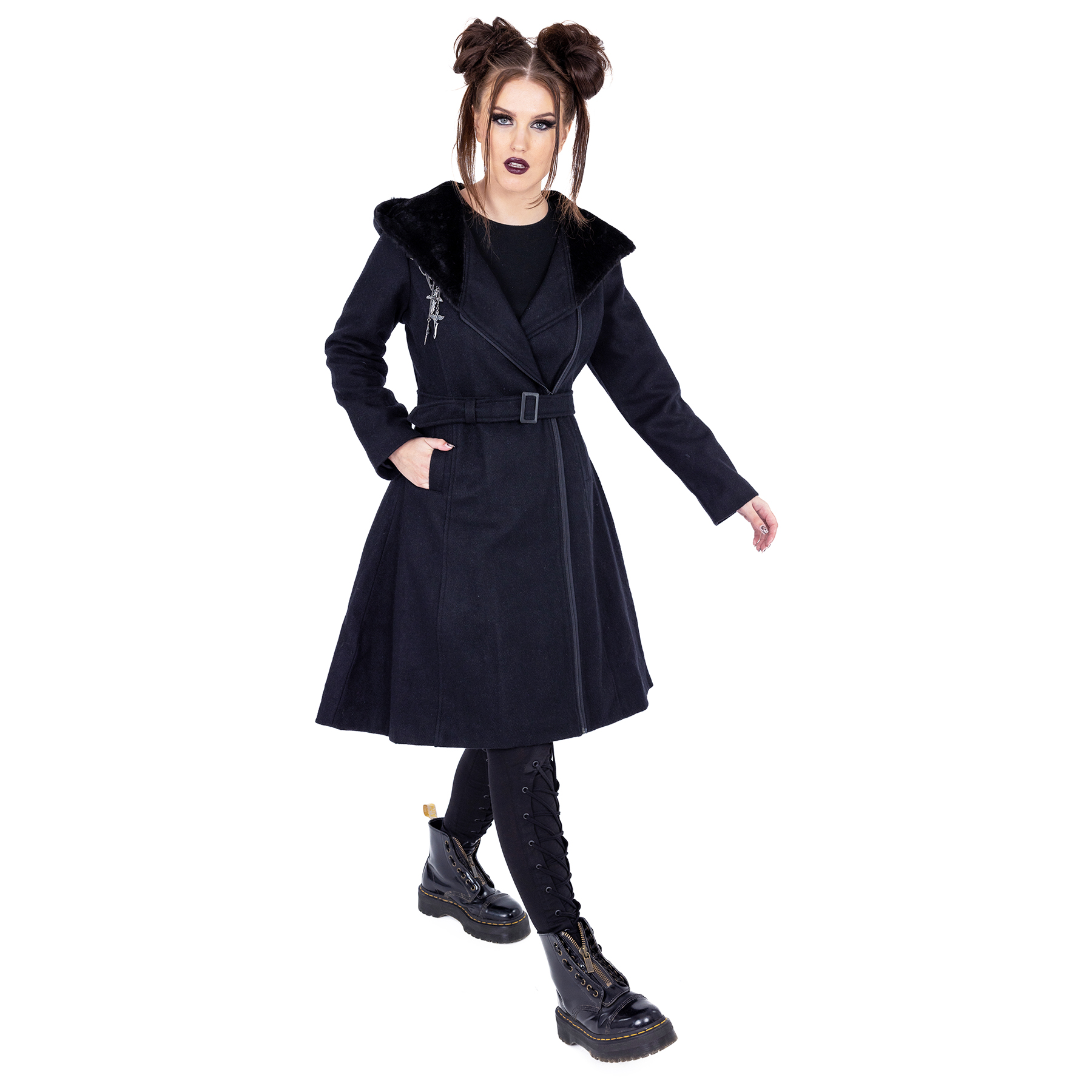 NERIO COAT – BLACK