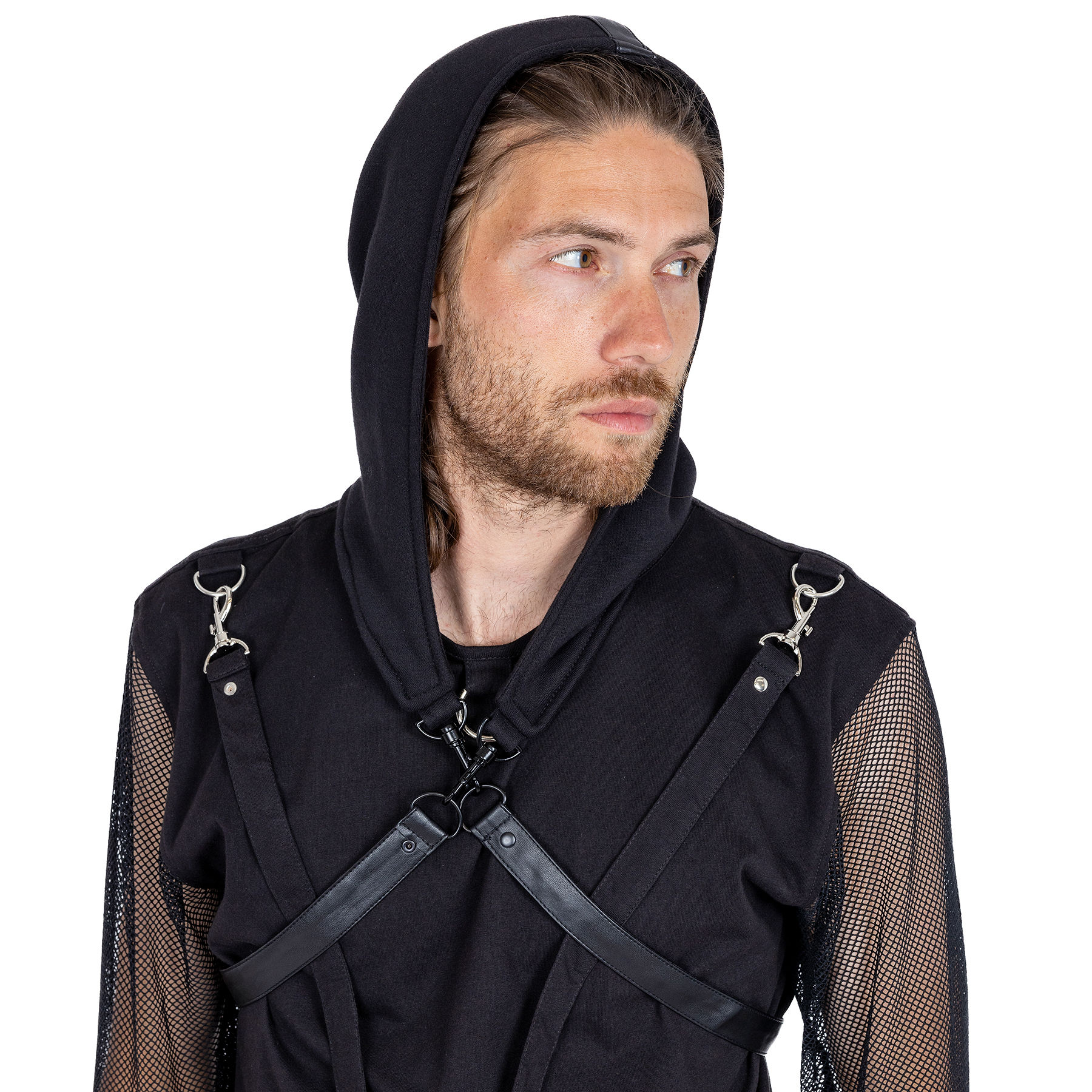 COVEN HARNESS HOOD – BLACK