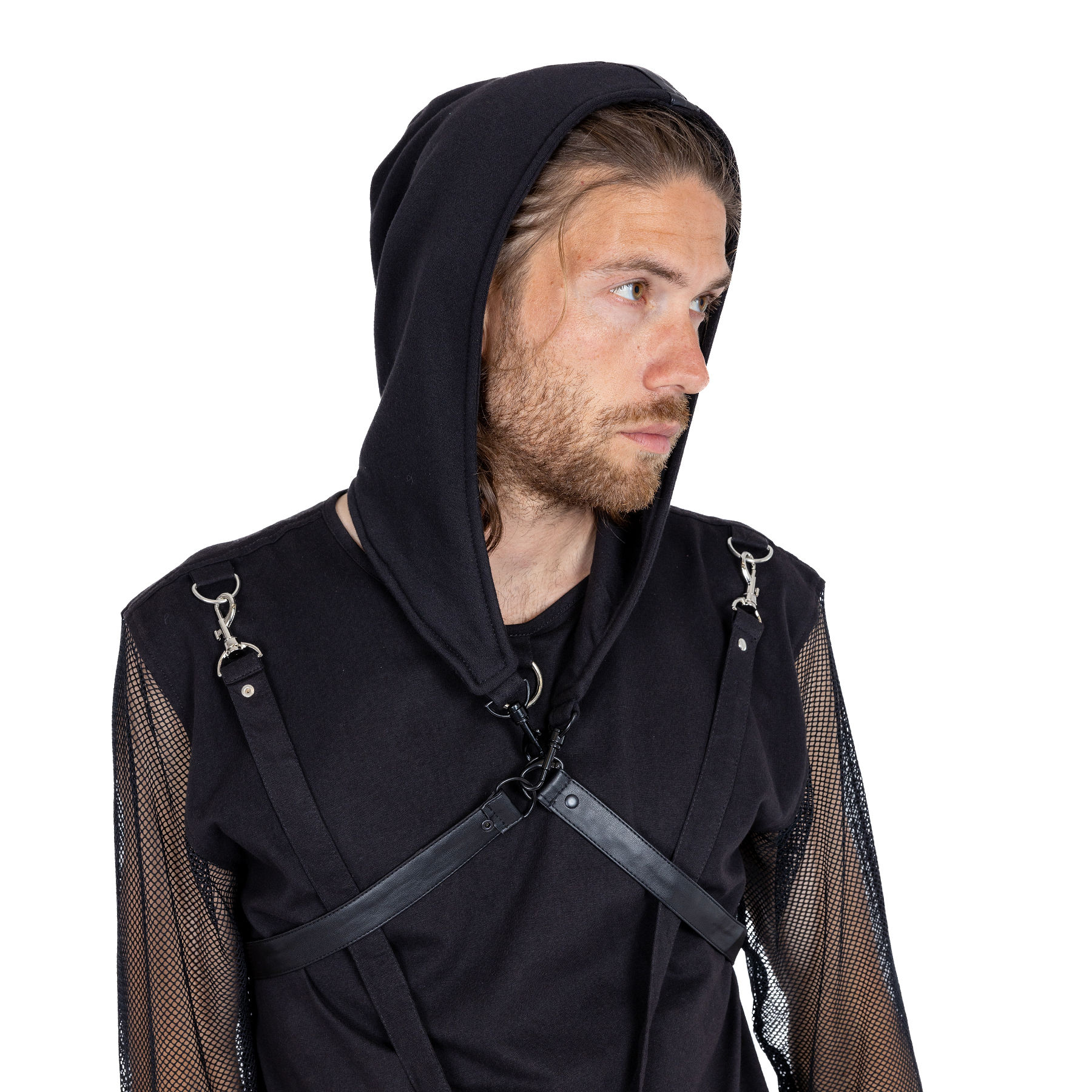 COVEN HARNESS HOOD – BLACK