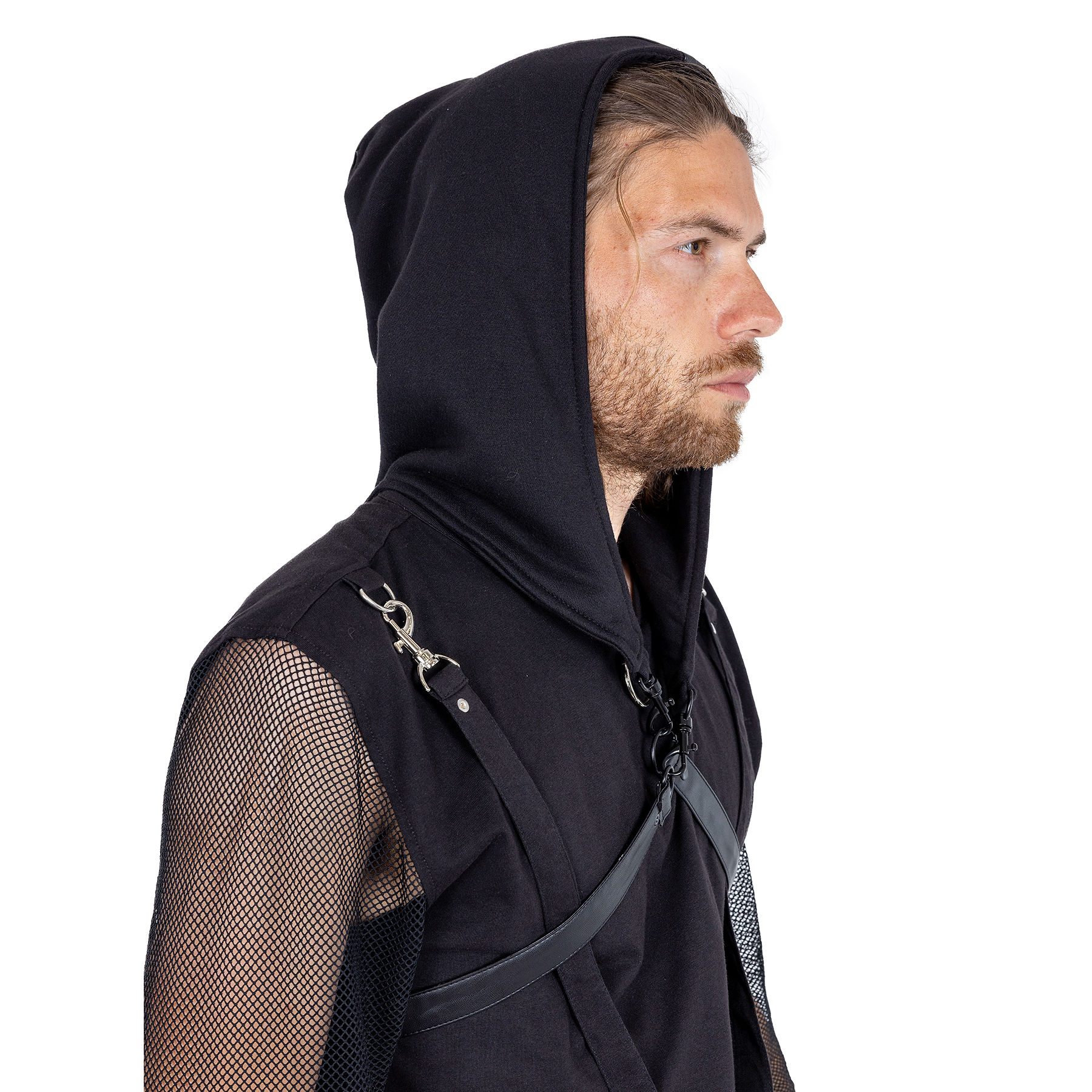 COVEN HARNESS HOOD – BLACK