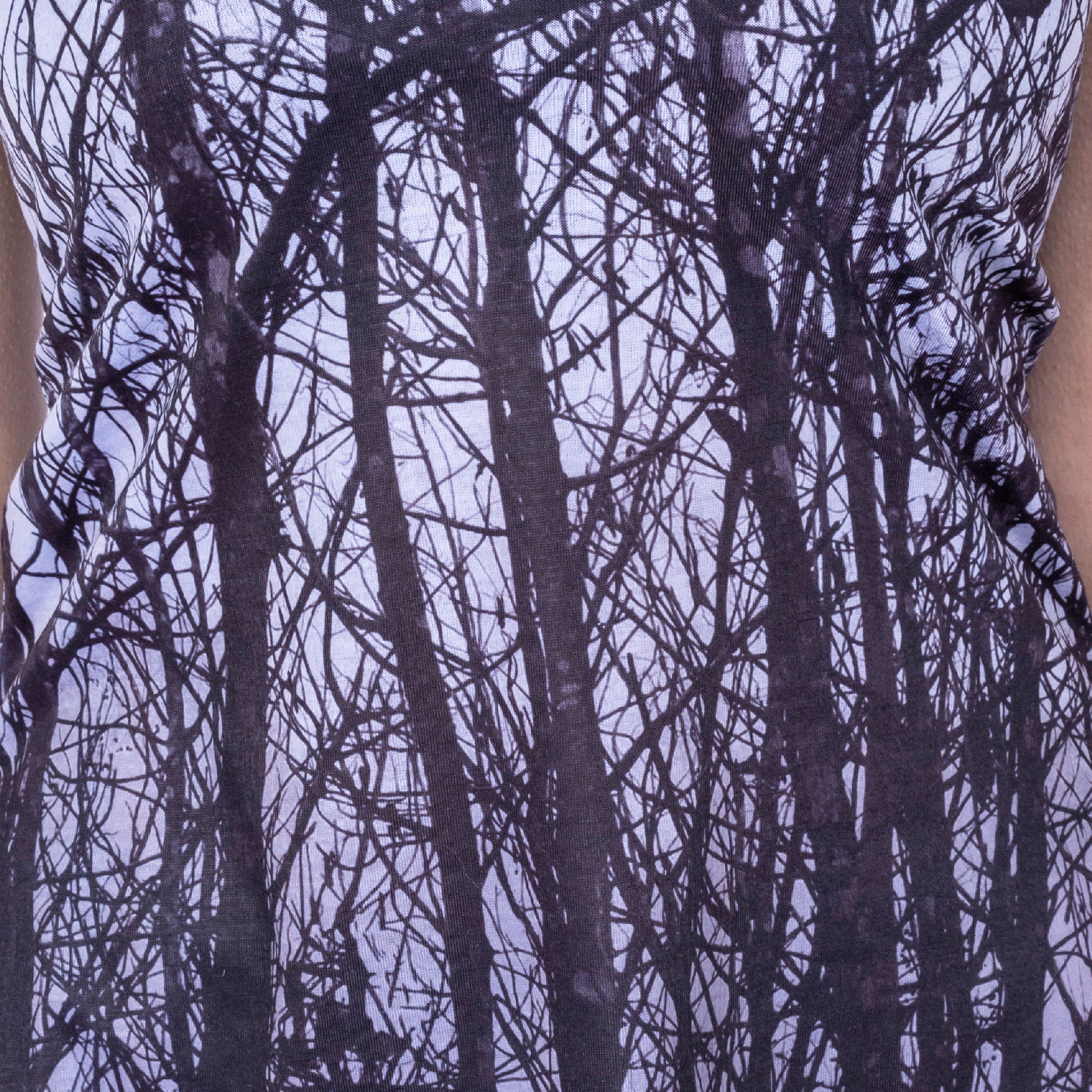 GREY FOREST LACE PANEL VEST